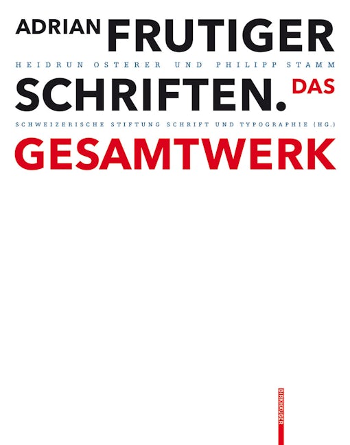 Book cover image for Adrian Frutiger – Schriften ISBN: 9783038215240